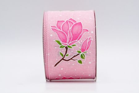 Весенняя ленточка Spring Blossom_KF7480GC-5-5_розовая